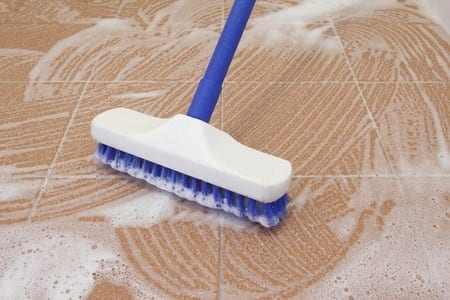 Easy to follow steps for cleaning the tile floors